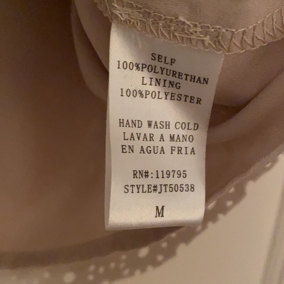 Medium Light Rose Pink Vegan Faux Leather Top - Picture 5 of 5